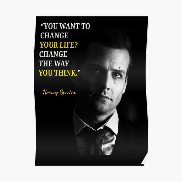 Suits Harvey Specter Posters Redbubble