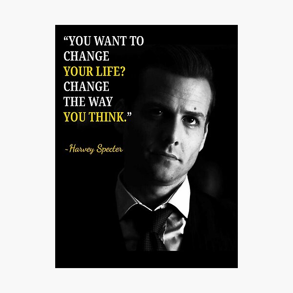 Harvey Specter Zitate Fotodruck