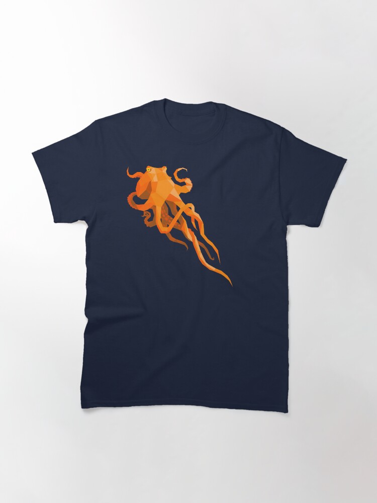 Thumbnail 3 of 7, Classic T-Shirt, Geometric Octopus designed and sold by Geofrog.