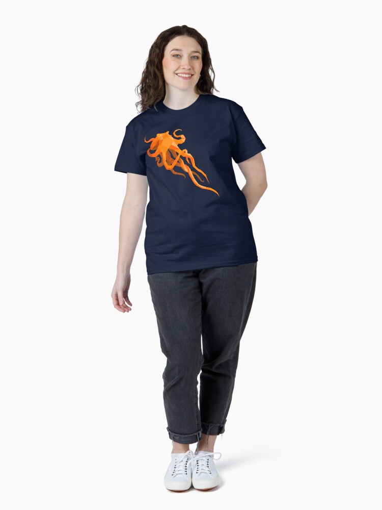 Thumbnail 4 of 7, Classic T-Shirt, Geometric Octopus designed and sold by Geofrog.