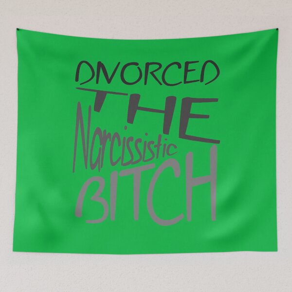 Item preview, Divorced The Narcissistic Bitch Grey Text designed and sold by taiche.