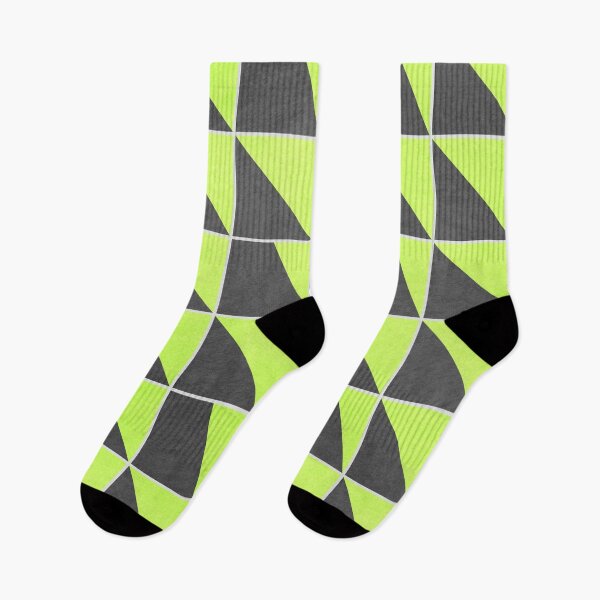 Item preview, Triangles Pattern - Neo Geometric Patterns - Yellow Green Triangles - Abstract Geometric Art designed and sold by jacnotjac.