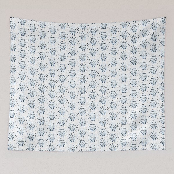 Item preview, Owl in Blue designed and sold by Justine Matthew.