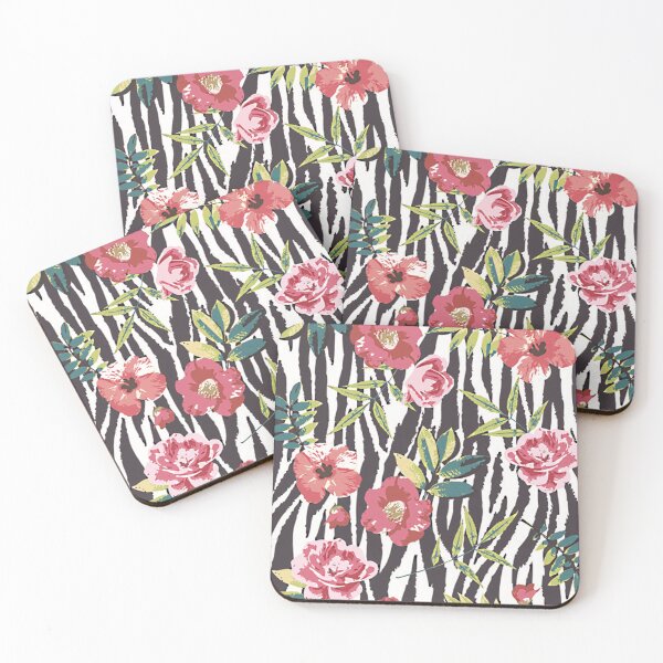 Item preview, Zebra Stripe Flowers designed and sold by GL Digital Artwork .