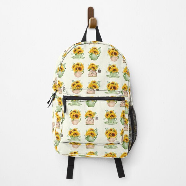 Item preview, Sunflower Arrangement Watercolor Vintage Tea Pot Pack designed and sold by DaisyPaints.