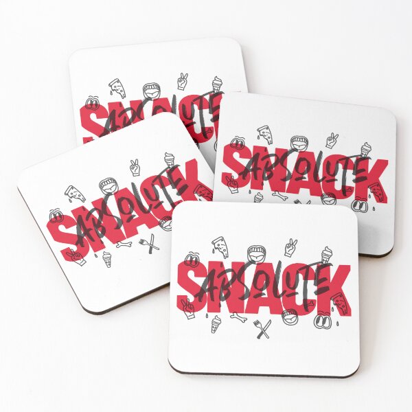 Item preview, Absolute Snack, black on red print designed and sold by MindBlownWill.