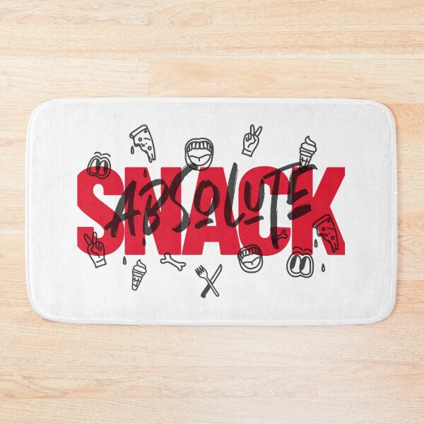 Item preview, Absolute Snack, estampado en negro sobre rojo designed and sold by MindBlownWill.