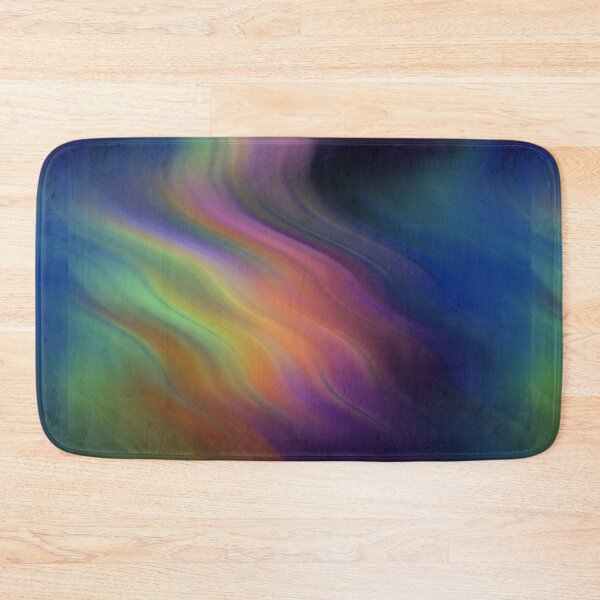 Item preview, Rainbow Psychedelic Distortion Water Waves Pattern Print Yellow Gold Red Purple Creme Green Blue designed and sold by Shayna Westfall.