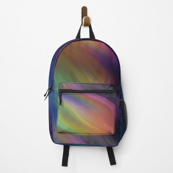 Item preview, Rainbow Psychedelic Distortion Water Waves Pattern Print Yellow Gold Red Purple Creme Green Blue designed and sold by Shayna Westfall.