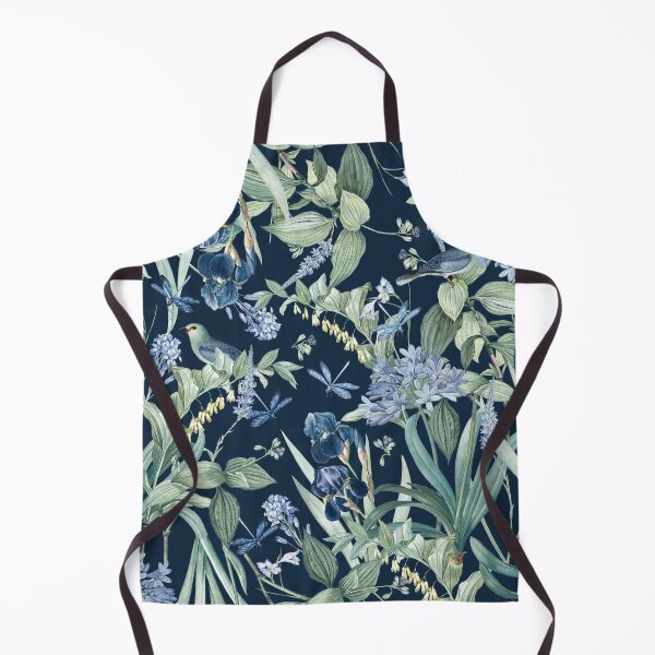 Item preview, Exotic Wildlife Amazonian Garden on Navy Blue designed and sold by meggydesigns.