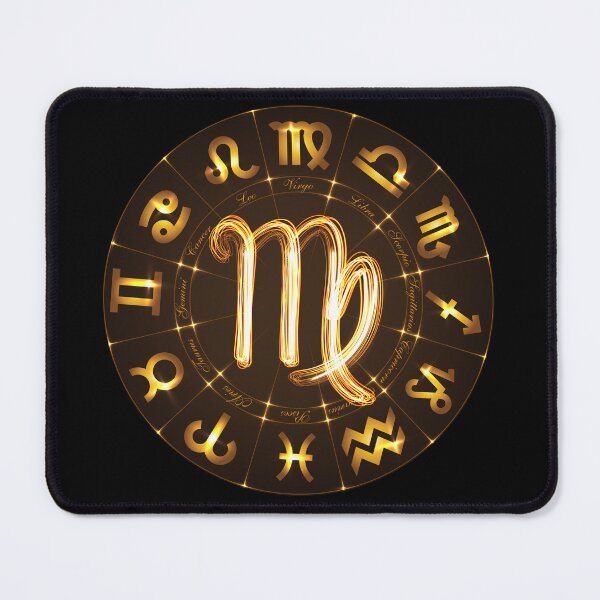 Item preview, Gold Horoscope Vigro, Gold Zodiac Vigro, Golden Astrology Symbol designed and sold by podekom.