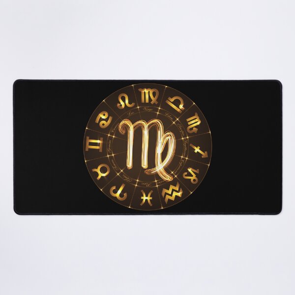 Item preview, Gold Horoscope Vigro, Gold Zodiac Vigro, Golden Astrology Symbol designed and sold by podekom.