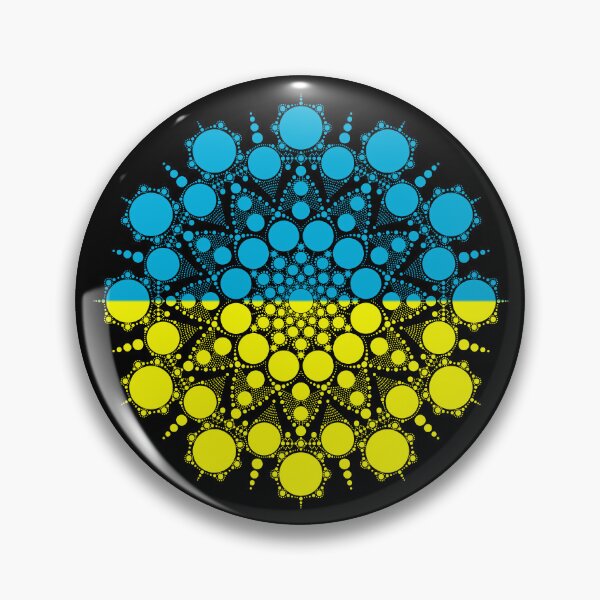 Item preview, Ukrainian Flag Dot Mandala for Voices of Children Donation designed and sold by Suzanne Uchytil.