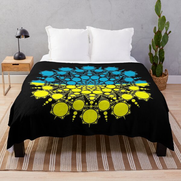 Item preview, Ukrainian Flag Dot Mandala for Voices of Children Donation designed and sold by Suzanne Uchytil.