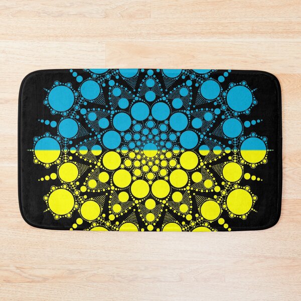 Item preview, Ukrainian Flag Dot Mandala for Voices of Children Donation designed and sold by Suzanne Uchytil.
