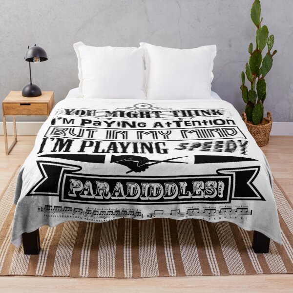 Item preview, DRUMMER - YOU THINK I'M PAYING ATTENTION - FUNNY QUOTE black designed and sold by KoolDsignsMUSIC.