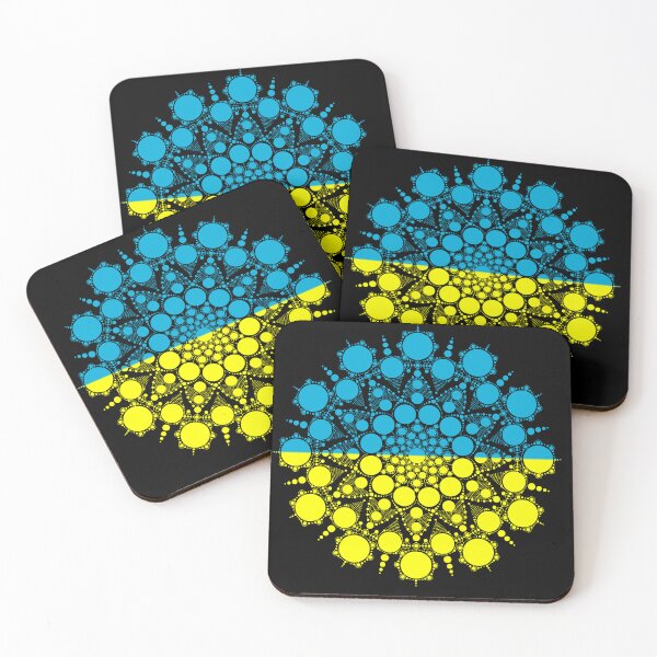 Item preview, Ukrainian Flag Dot Mandala for Voices of Children Donation designed and sold by Suzanne Uchytil.