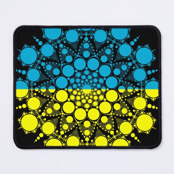 Item preview, Ukrainian Flag Dot Mandala for Voices of Children Donation designed and sold by Suzanne Uchytil.