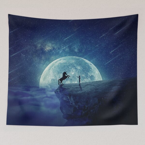 Item preview, How to tame a unicorn? night scene designed and sold by psychoshadow.