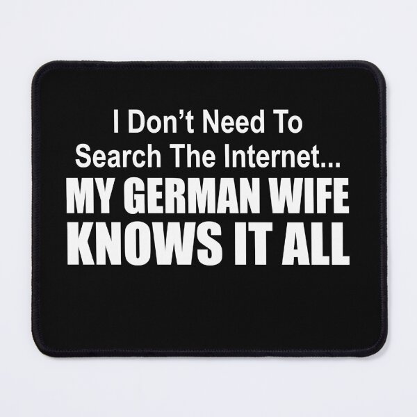 Item preview, German Wife Knows It All designed and sold by jaycartoonist.