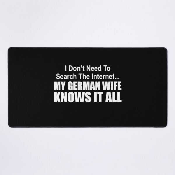Item preview, German Wife Knows It All designed and sold by jaycartoonist.
