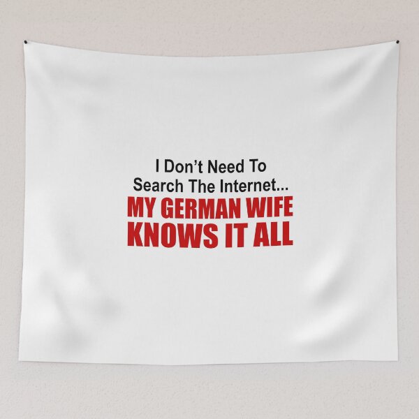Item preview, German Wife Knows It All designed and sold by jaycartoonist.
