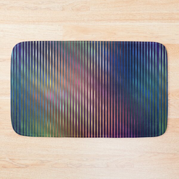 Item preview, Rainbow Psychedelic Distortion Stripes Pattern Print Yellow Gold Red Purple Creme Green Blue designed and sold by Shayna Westfall.