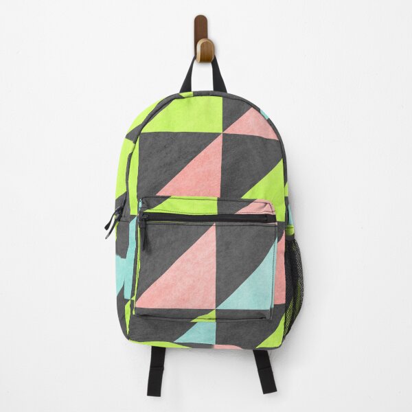 Item preview, Triangles Shards Pattern - Neo Geometric Patterns - Pastel Triangles - Abstract Geometric Art - Yellow Green Blue Pink designed and sold by jacnotjac.