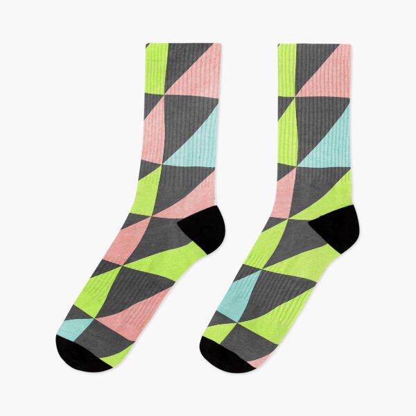 Item preview, Triangles Shards Pattern - Neo Geometric Patterns - Pastel Triangles - Abstract Geometric Art - Yellow Green Blue Pink designed and sold by jacnotjac.