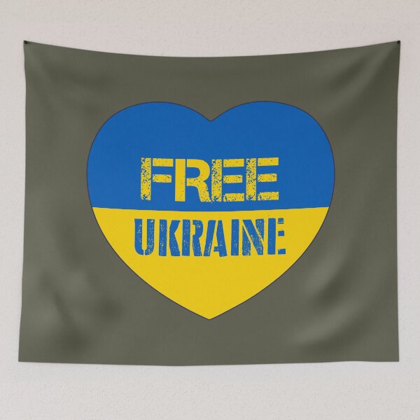 Item preview, Free Ukraine Heart Art designed and sold by AJ  Liber.