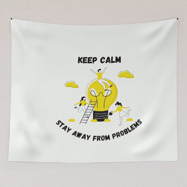 Item preview, Keep calm and stay away from problems designed and sold by Eve :).