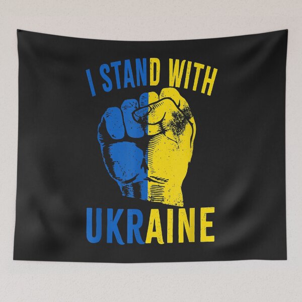 Item preview, I Stand With Ukraine Flag Power Support Ukraine  designed and sold by RobBengi24.