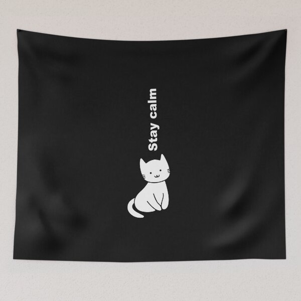 Item preview, Stay calm, stay out of trouble, cat designed and sold by Hana Moon.