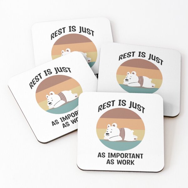 Item preview, Rest is just as important as work vintage - work quote designed and sold by MOONINSPIRATION.