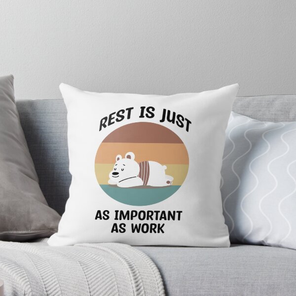 Item preview, Rest is just as important as work vintage - work quote designed and sold by MOONINSPIRATION.