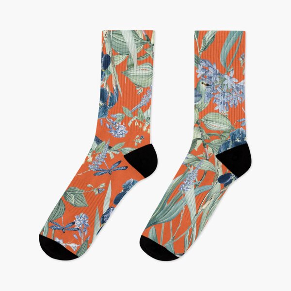 Item preview, Exotic Amazonian Wildlife Garden on Orange designed and sold by meggydesigns.