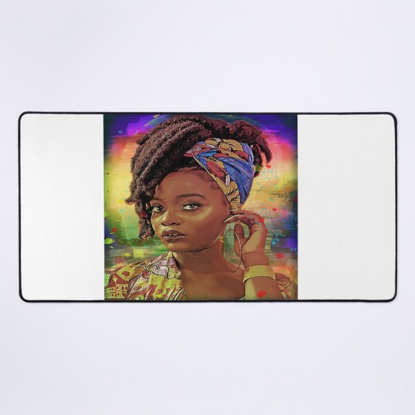 Item preview, Beauty Portrait Woman African Art Print designed and sold by vangogart.