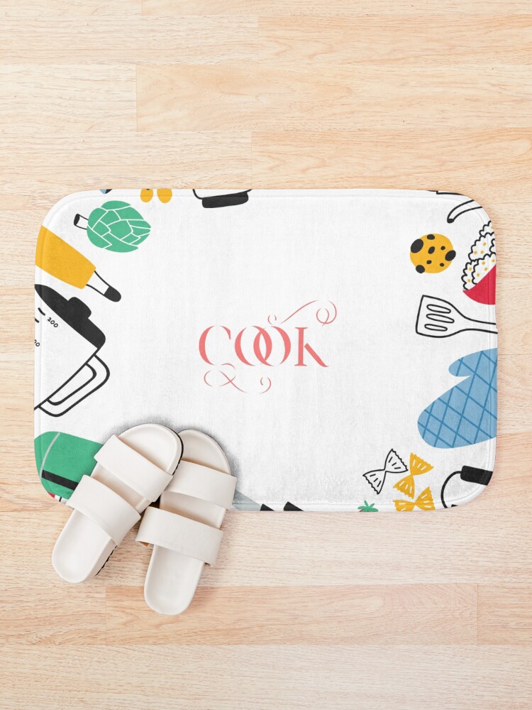 Thumbnail 1 of 6, Bath Mat, Cook !!! designed and sold by OUGHRI.