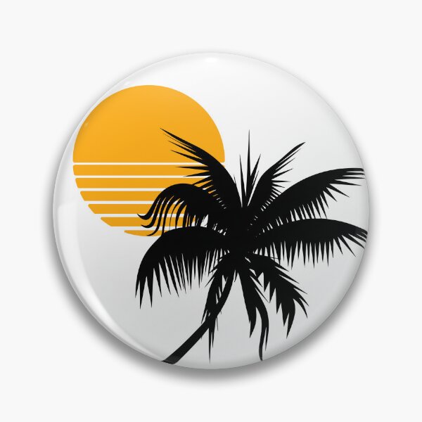 Item preview, Beach Palm Tree Retro Sunset designed and sold by 486DesignCo.