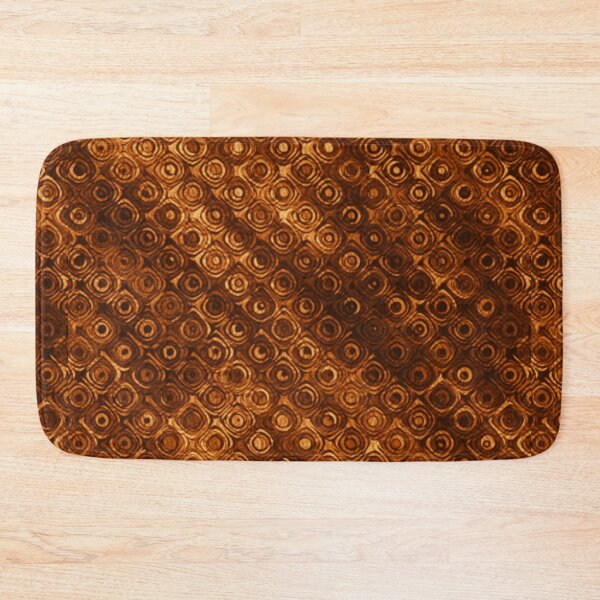 Item preview, Rusty Rain Drops Psychedelia Distortion Orbs Pattern Print Rust Orange Brown Tan Gold designed and sold by Shayna Westfall.