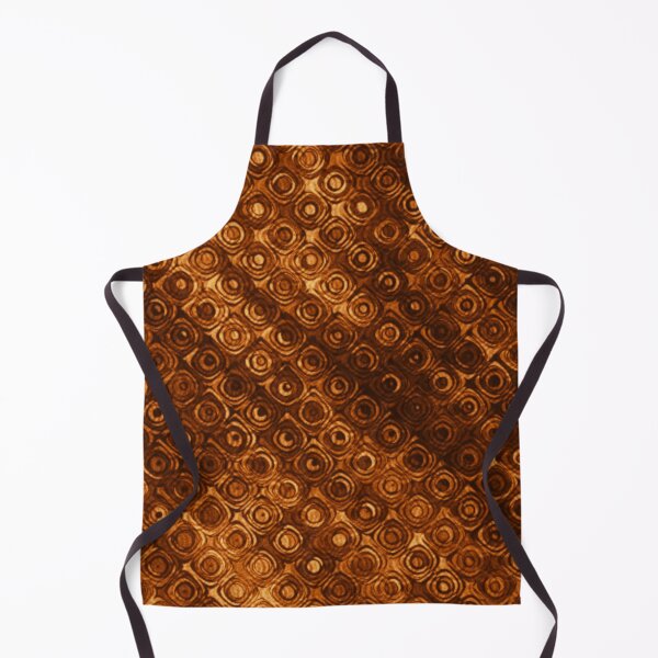 Item preview, Rusty Rain Drops Psychedelia Distortion Orbs Pattern Print Rust Orange Brown Tan Gold designed and sold by Shayna Westfall.