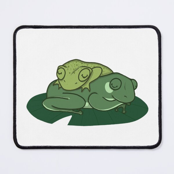 Item preview, Sleeping frogs on lily pad designed and sold by meghanthetoad.