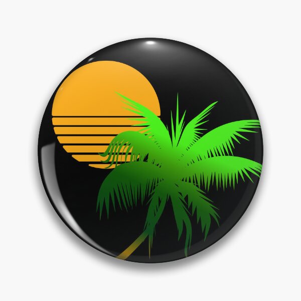 Item preview, Colored Tree Beach Palm Tree Retro Sunset designed and sold by 486DesignCo.