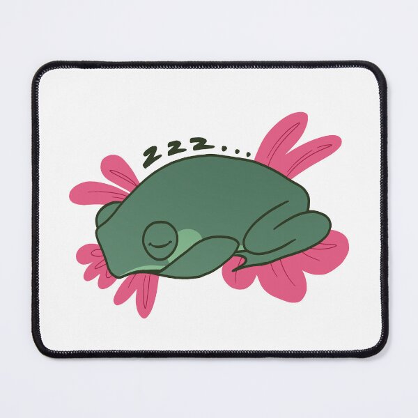 Item preview, Sleeping frog with flowers designed and sold by meghanthetoad.