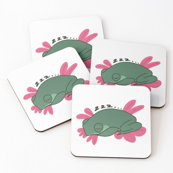 Item preview, Sleeping frog with flowers designed and sold by meghanthetoad.
