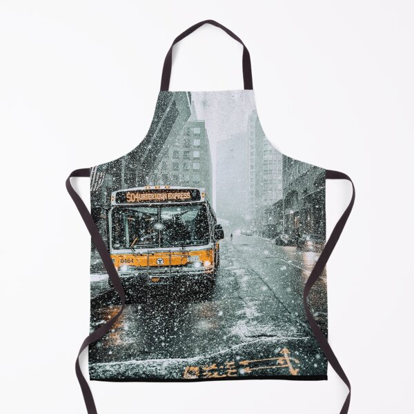Item preview, Snowy Day in Downtown City Art Board Print designed and sold by Nils Petter Stein.