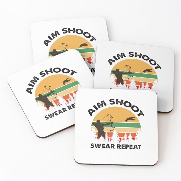 Item preview, Aim Shoot Swear Repeat, Keep Calm And Hunt On designed and sold by SportyDogShop.