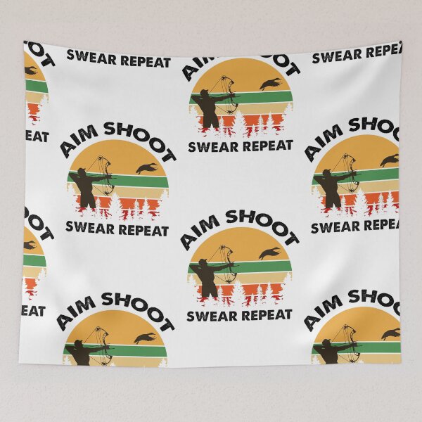 Item preview, Apunta, dispara, jura, repite, mantén la calma y sigue cazando. designed and sold by SportyDogShop.