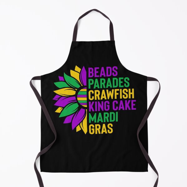 Item preview, Mardi Gras Sunflower Beads Parades Crawfish King Cake - Celebrate Carnival Fat Tuesday designed and sold by tjred01.