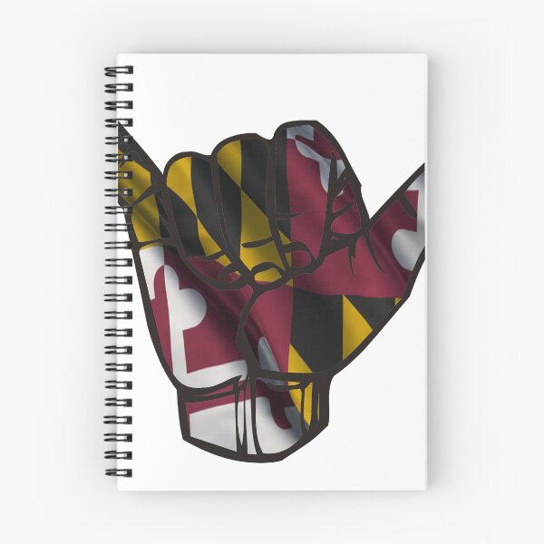 Item preview, Shaka hand with MD waving flag designed and sold by ldeitch.